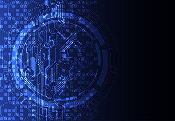 Vector illustration, Hi-tech digital technology and engineering theme