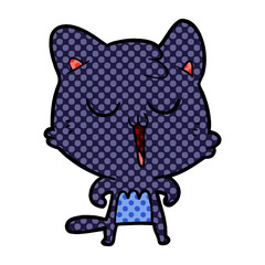 cartoon cat singing
