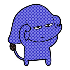 annoyed cartoon elephant