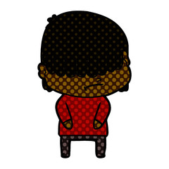 cartoon boy with untidy hair