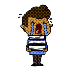 cartoon crying man