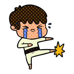 cartoon boy crying