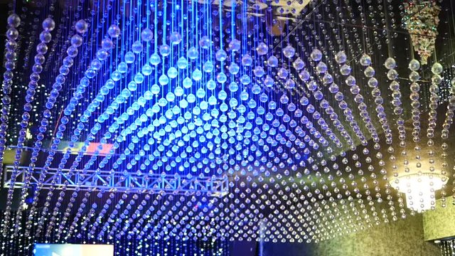 High-tech ceiling in a nightclub