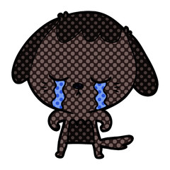 cartoon crying dog