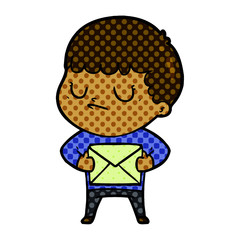 cartoon grumpy boy