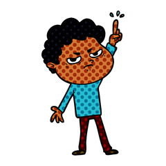 cartoon angry man