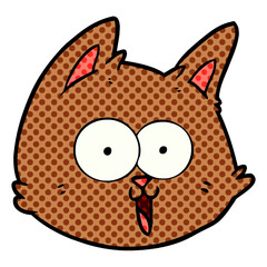 cartoon cat face