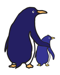 Пингвин и пингвинёнок