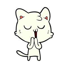 cartoon cat singing