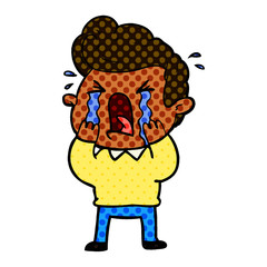 cartoon crying man