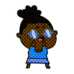 cartoon annoyed woman