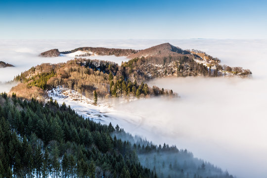 Blick von der Belchenflu(e), in der Schweiz