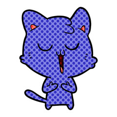 cartoon cat singing