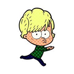 cartoon woman