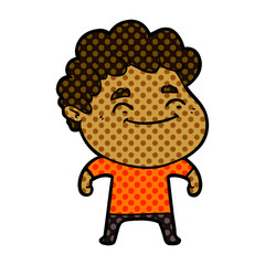 cartoon friendly man