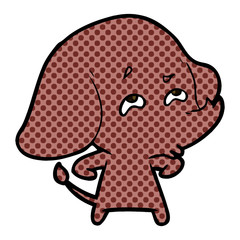 cartoon elephant remembering