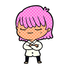 cartoon woman