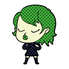 cute cartoon vampire girl