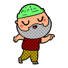 cartoon man with beard