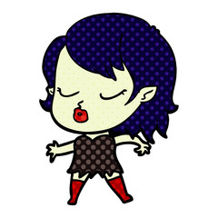 cute cartoon vampire girl