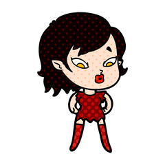 cute cartoon vampire girl