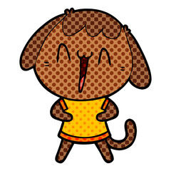 cute cartoon dog