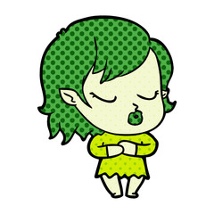 cute cartoon vampire girl