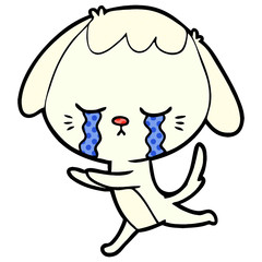 cartoon crying dog