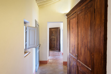 Interiors of Tuscan houses, Italian Renaissance style. - 186758909