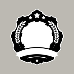 Medal template design. Vector illustration.