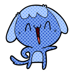 cartoon laughing dog