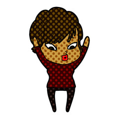 cartoon woman