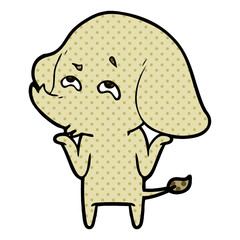cartoon elephant remembering