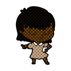 cartoon woman