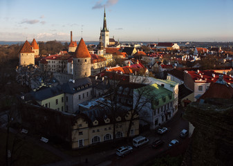 Obraz premium Streets of the old town of Tallinn. Estonia.