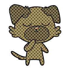 cute cartoon dog