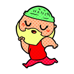 cartoon man with beard