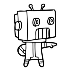 cartoon robot
