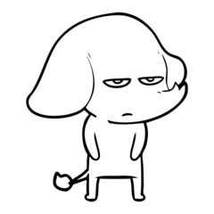 annoyed cartoon elephant
