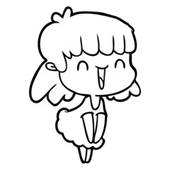 cartoon woman