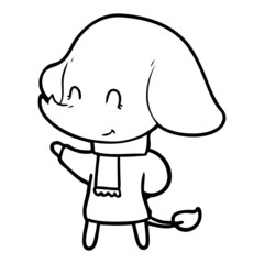cute cartoon elephant