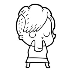 cartoon woman