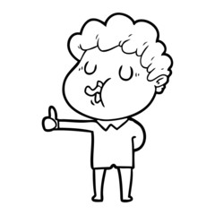 cartoon man singing