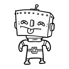 cartoon robot