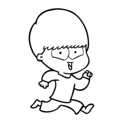 cartoon happy boy