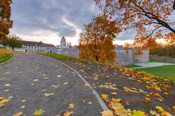 Vilnius. The old stone artillery bastion.