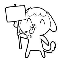 cute cartoon dog