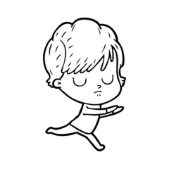 Obraz premium cartoon woman