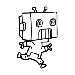 cartoon robot