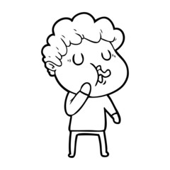 cartoon man singing
